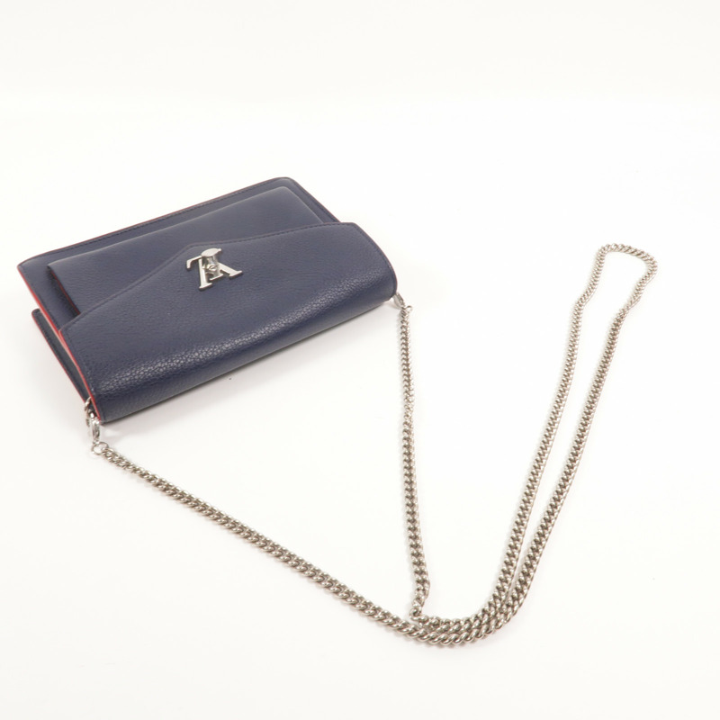 LOUIS VUITTON 牛皮皮革MyLockMe鏈帶肩背袋-7