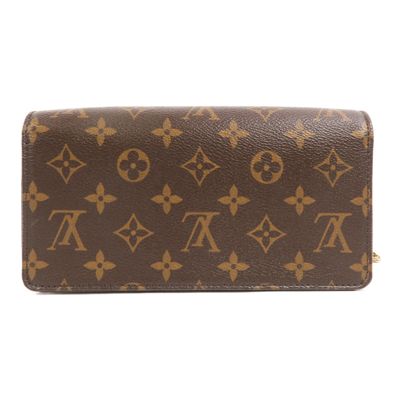 LOUIS VUITTON Monogram Wallet On Chain Lily鏈帶肩背袋-1
