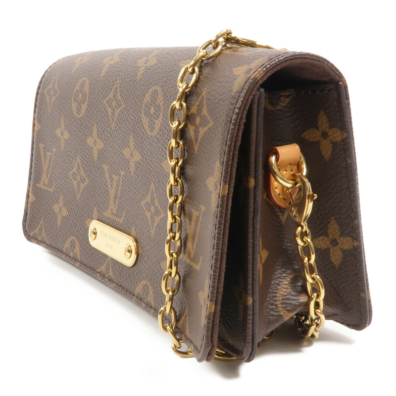 LOUIS VUITTON Monogram Wallet On Chain Lily鏈帶肩背袋-2