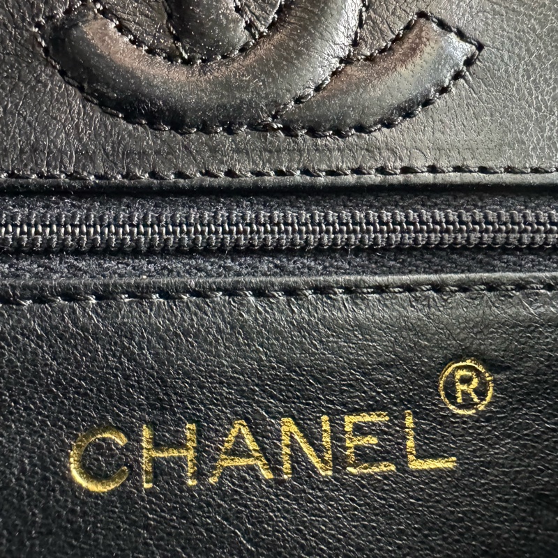 Chanel Vintage 89-91 Black Crocodile Octagon Flap Bag with Gold-tone Hardware-8