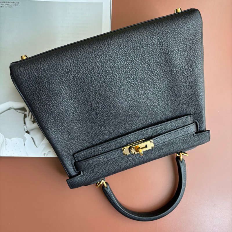 U刻 ::HERMES:: 89 Noir 黑金 Kelly 25 手提包 斜背包 側背包 愛馬仕凱莉包-0