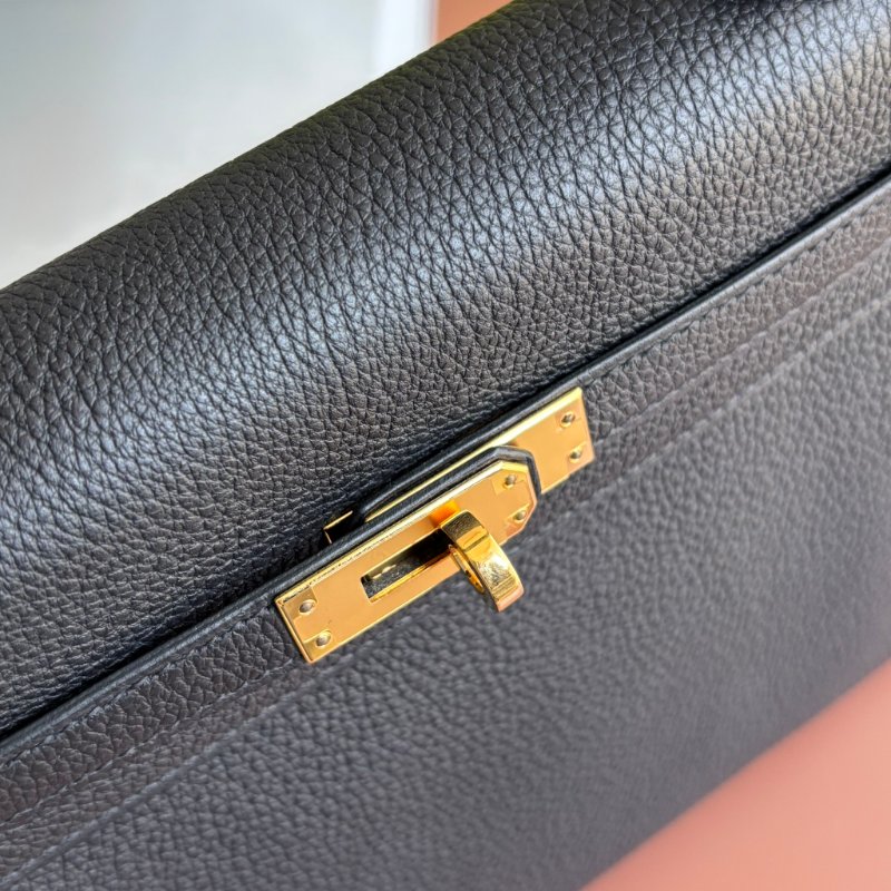 U刻 ::HERMES:: 89 Noir 黑金 Kelly 25 手提包 斜背包 側背包 愛馬仕凱莉包-3