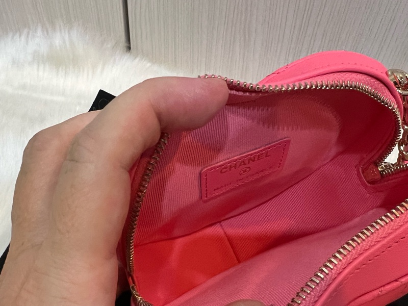 Chanel 粉色愛心包小號（全新收藏品）-6