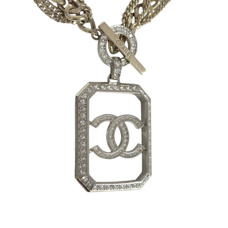 CHANEL CC 水鑽 頸鏈-3