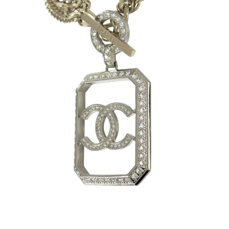 CHANEL CC 水鑽 頸鏈-4