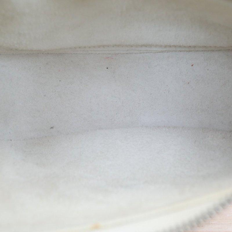 CELINE AVA豌豆包腋下包中號白色牛皮銀扣肩背包-2