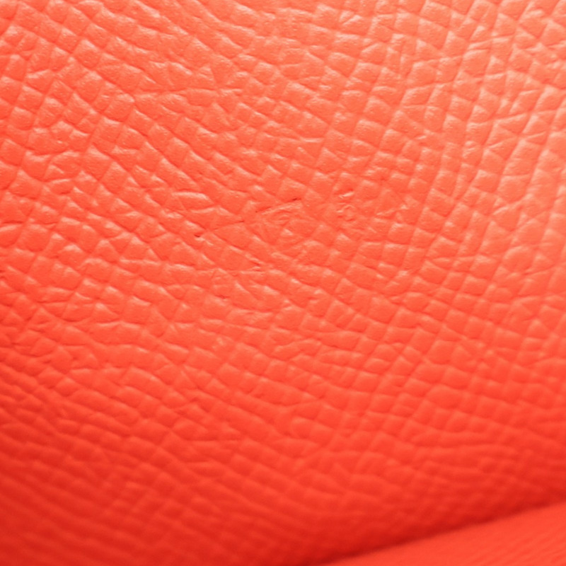 杜鵑紅 Epsom牛皮  Bearn Souffle Wellet 兩折長夾 口O刻 H039785CK【HERMES 愛馬仕】 H039785CK-6