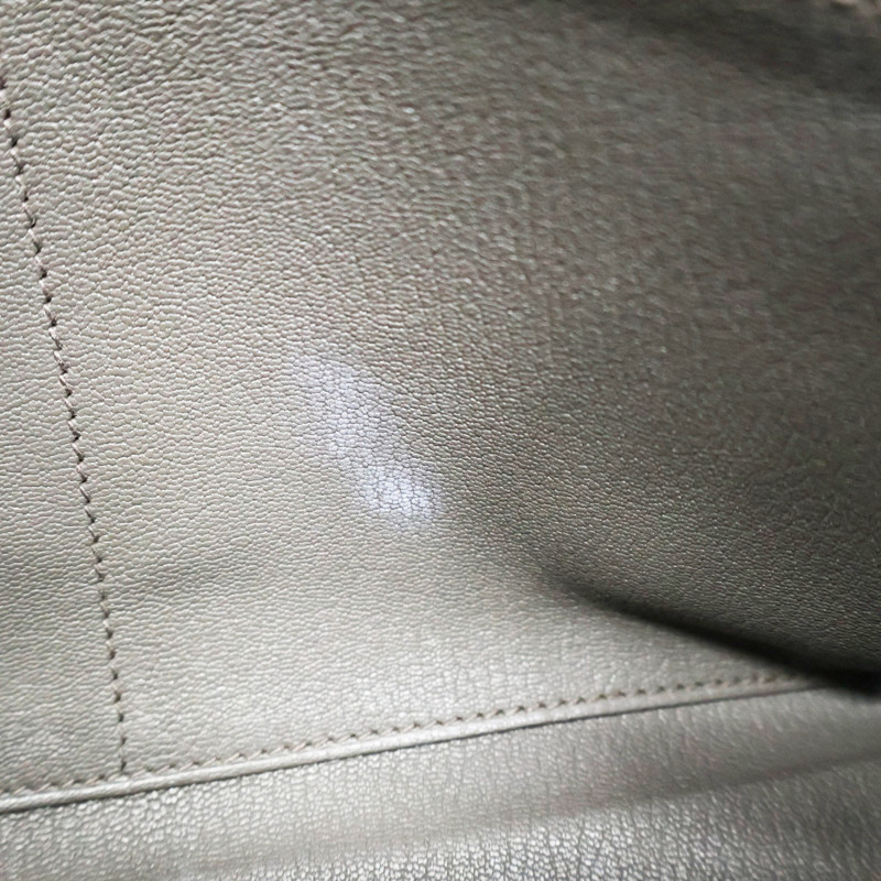 錫器灰 TOGO牛皮 手提包 C刻 金扣 缺背帶【HERMES 愛馬仕】-14