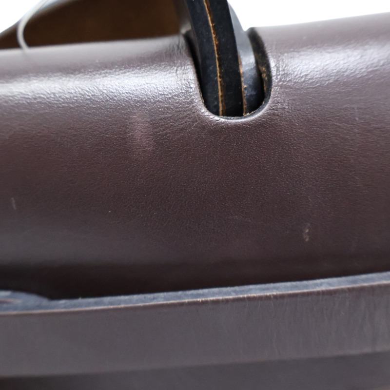 卡其色帆布 棕色牛皮 Herbag Zip 31 肩背包 D刻【HERMES 愛馬仕】 H079092CK-12