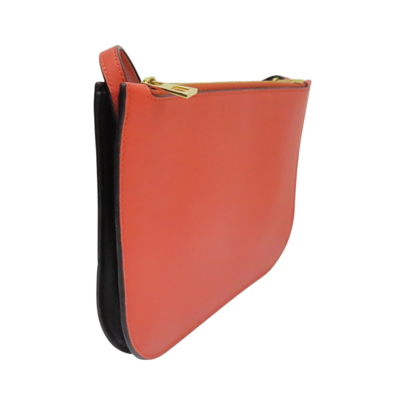 紅/黑色 牛皮 Gate Double Zip Pouch 肩背包 113.54.Z43【LOEWE 羅威】 113.54.Z43-1