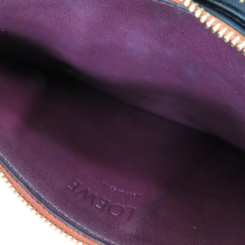 紅/黑色 牛皮 Gate Double Zip Pouch 肩背包 113.54.Z43【LOEWE 羅威】 113.54.Z43-3