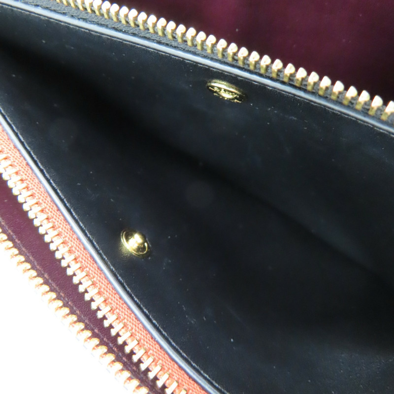 紅/黑色 牛皮 Gate Double Zip Pouch 肩背包 113.54.Z43【LOEWE 羅威】 113.54.Z43-4