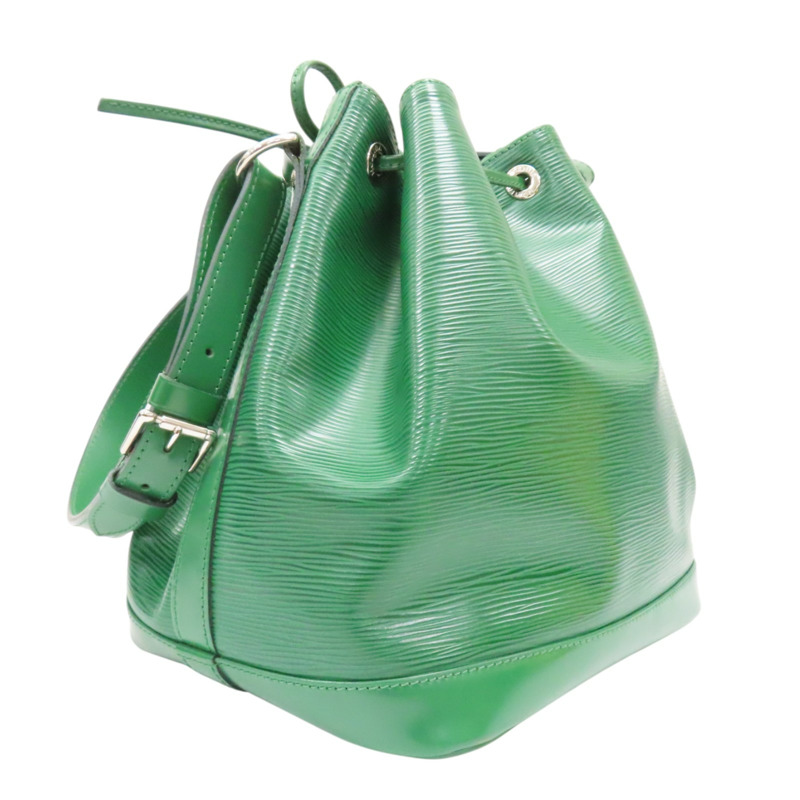 綠色 EPI 水波紋 牛皮 Petit Noe MM 肩背包【LOUIS VUITTON LV 路易威登】 M44104-1