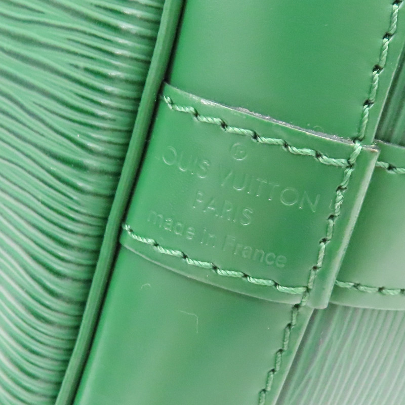 綠色 EPI 水波紋 牛皮 Petit Noe MM 肩背包【LOUIS VUITTON LV 路易威登】 M44104-3