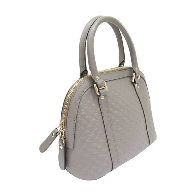 灰色 壓紋牛皮 Guccissima 兩用包 449654【GUCCI 古馳】 449654-1