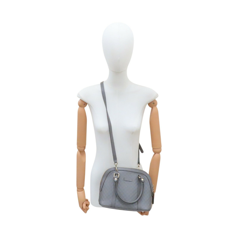 灰色 壓紋牛皮 Guccissima 兩用包 449654【GUCCI 古馳】 449654-9