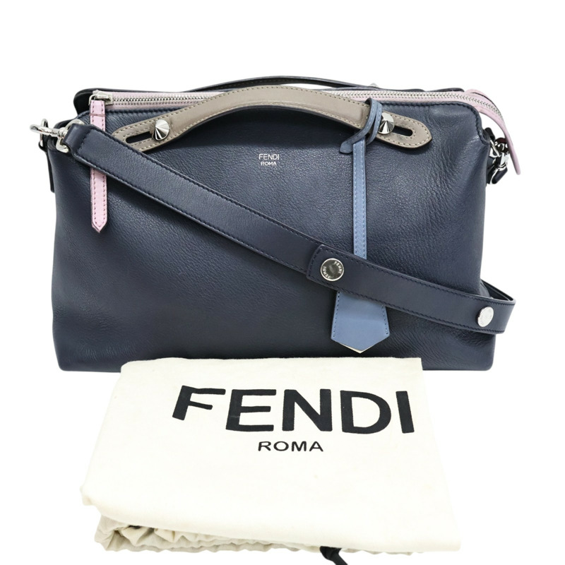 藍/灰/粉色 牛皮 By The Way 肩背包【FENDI 芬迪】 8BL125-7
