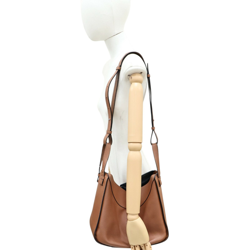 棕色 牛皮 吊床包 肩背包【LOEWE 羅威】-5