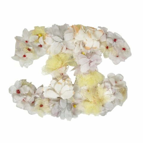 CHANEL 中古 CC 花卉 胸針