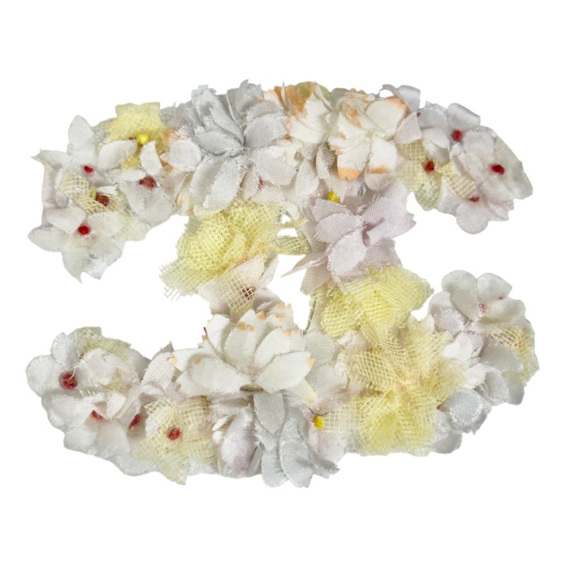 CHANEL 中古 CC 花卉 胸針-2