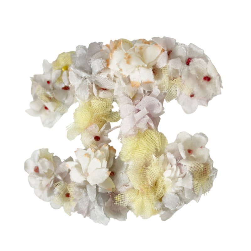 CHANEL 中古 CC 花卉 胸針-4