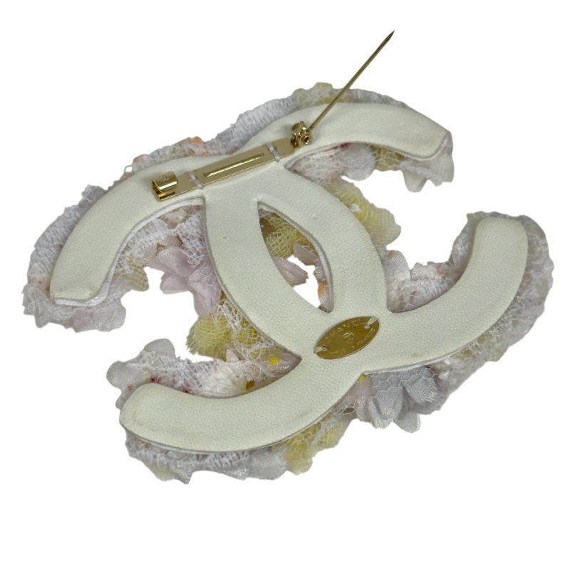 CHANEL 中古 CC 花卉 胸針-6