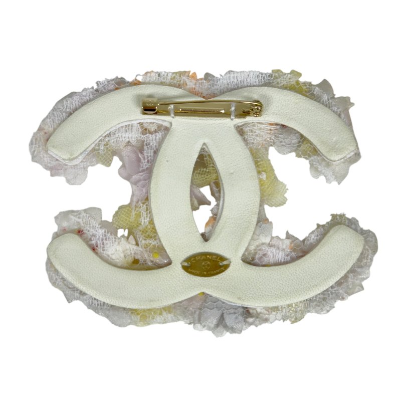 CHANEL 中古 CC 花卉 胸針-7