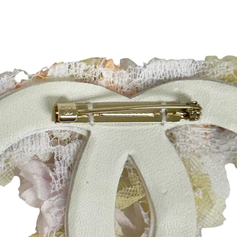 CHANEL 中古 CC 花卉 胸針-9