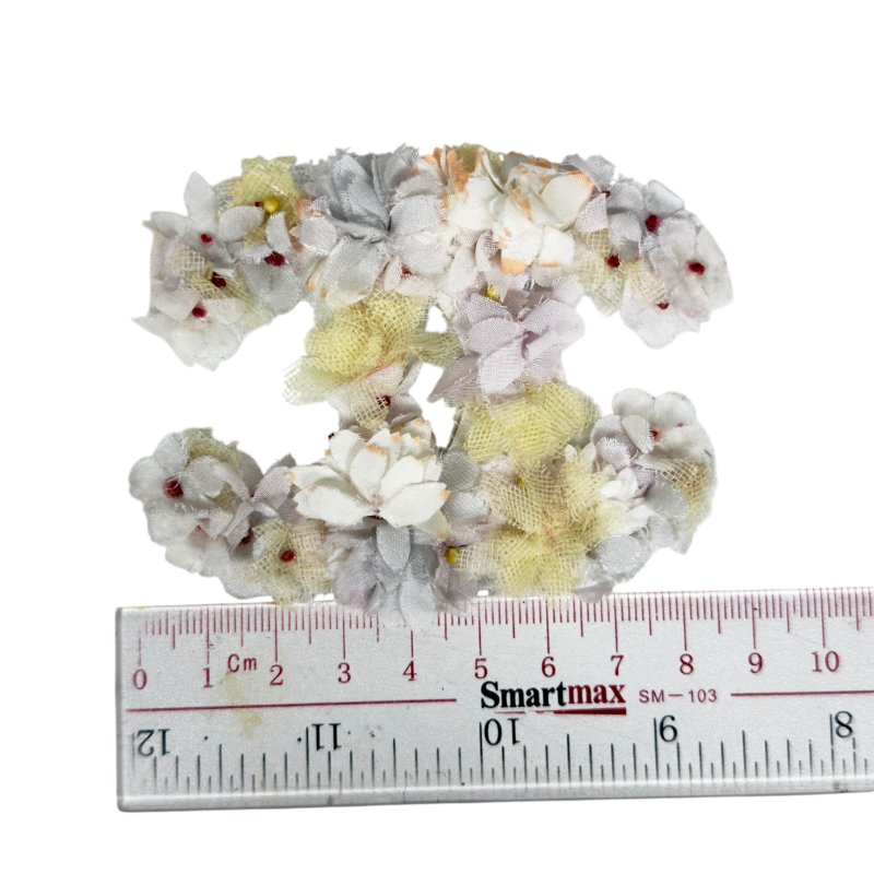 CHANEL 中古 CC 花卉 胸針-11