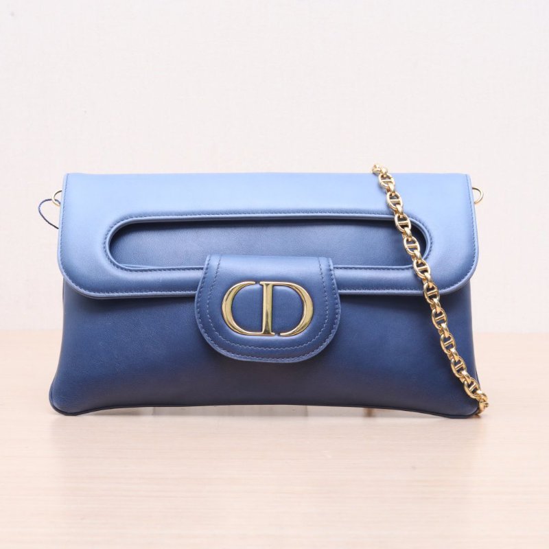 DIOR 漸變色牛皮金扣2021CD漸變斜挎包肩背包-1