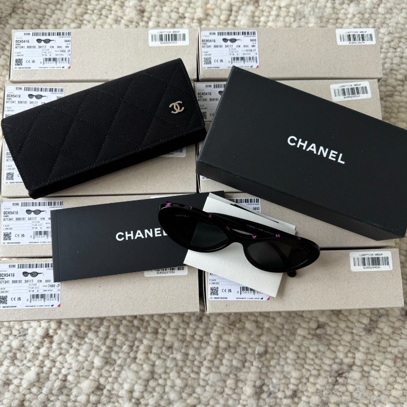 Chanel💗王一博同款太陽眼鏡 紫色字 CH5416 c1711s4 全新全配-0