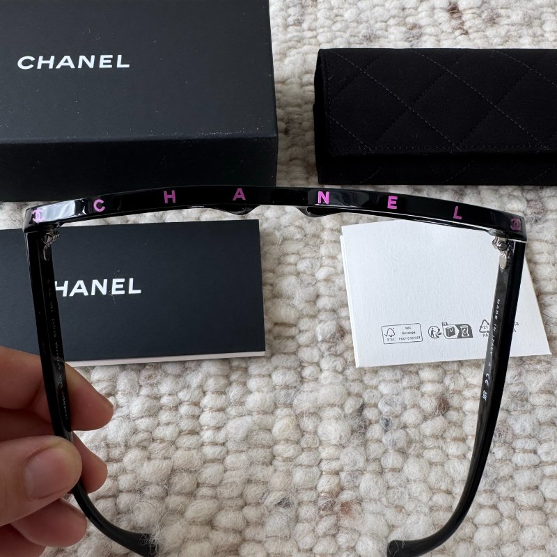 Chanel💗王一博同款太陽眼鏡 紫色字 CH5416 c1711s4 全新全配-4