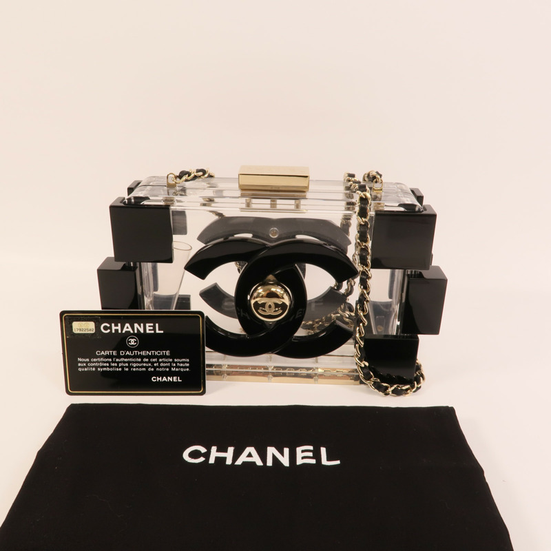 CHANEL PVC Boy Brick Lego Clutch肩背袋-9