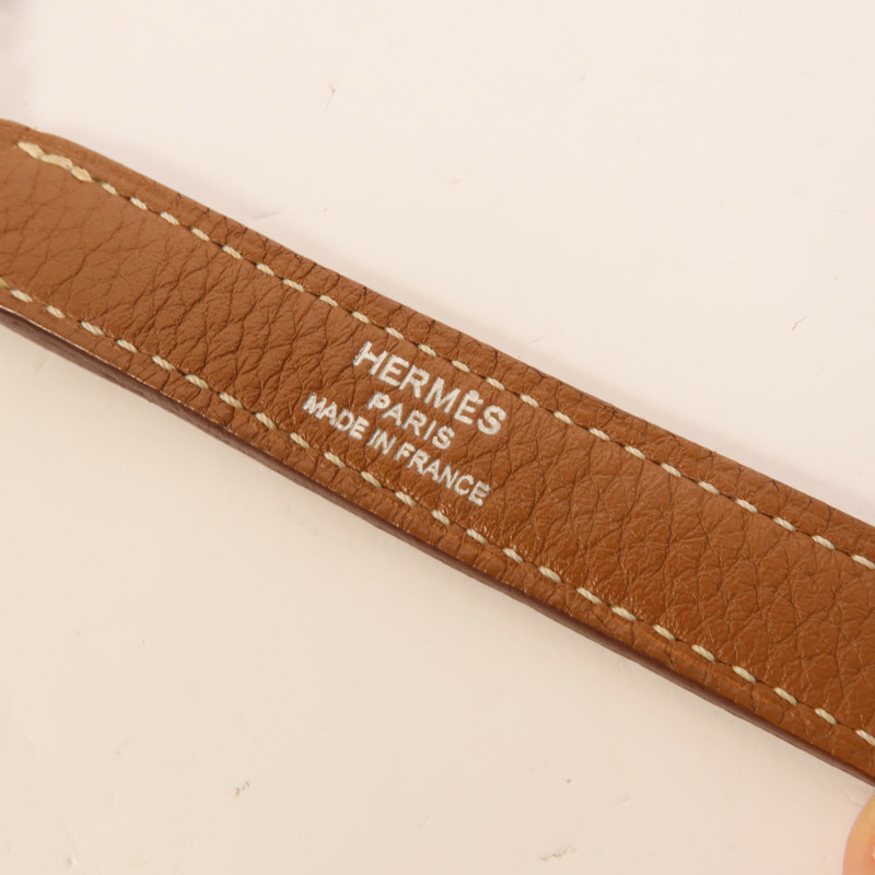 HERMES Clemence皮革Kelly 32手挽肩背兩用袋Gold-9