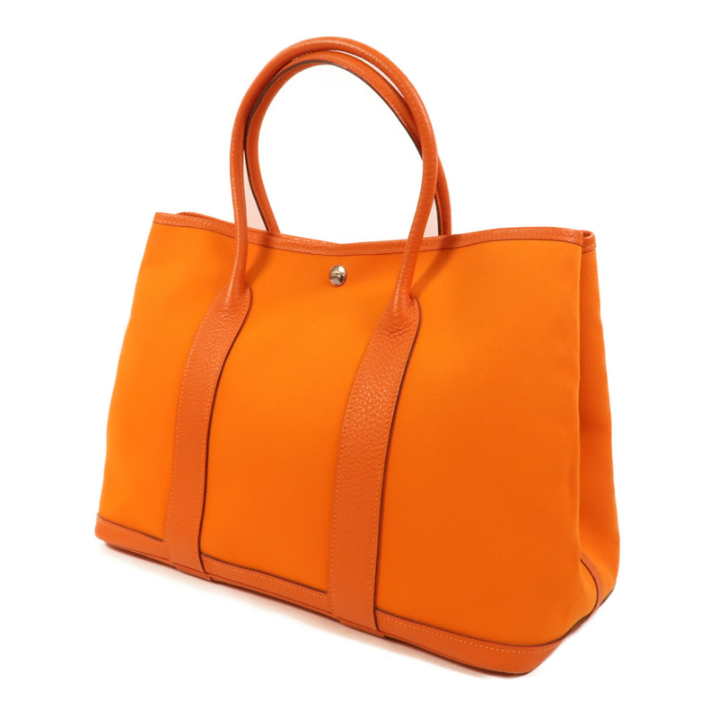 HERMES Toile Garden Party PM手挽袋Feu-2