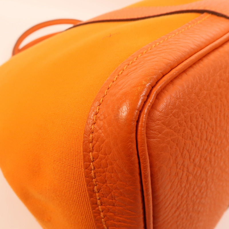 HERMES Toile Garden Party PM手挽袋Feu-8