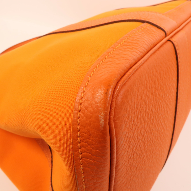 HERMES Toile Garden Party PM手挽袋Feu-9