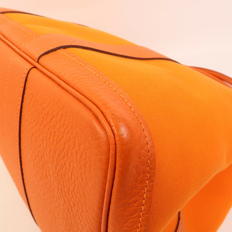 HERMES Toile Garden Party PM手挽袋Feu-10