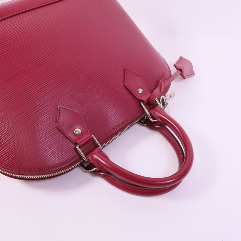 LOUIS VUITTON Epi Alma PM銀扣手挽袋-5