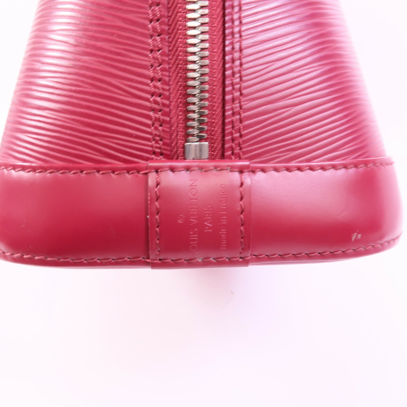 LOUIS VUITTON Epi Alma PM銀扣手挽袋-8