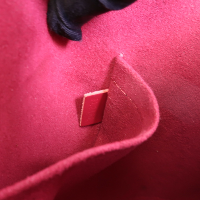 LOUIS VUITTON Epi Alma PM銀扣手挽袋-10