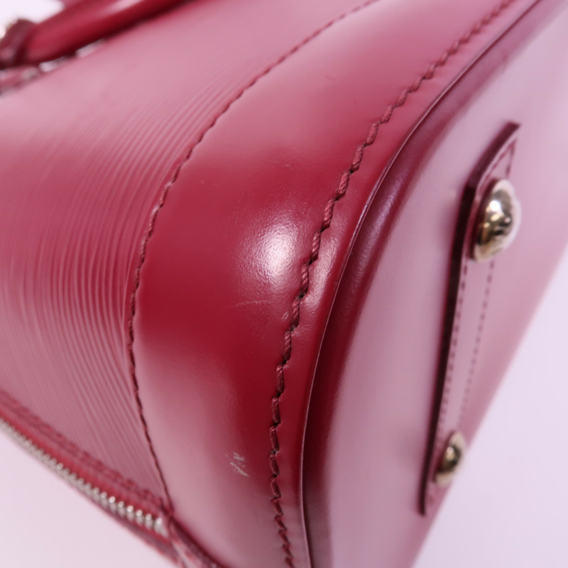 LOUIS VUITTON Epi Alma PM銀扣手挽袋-13