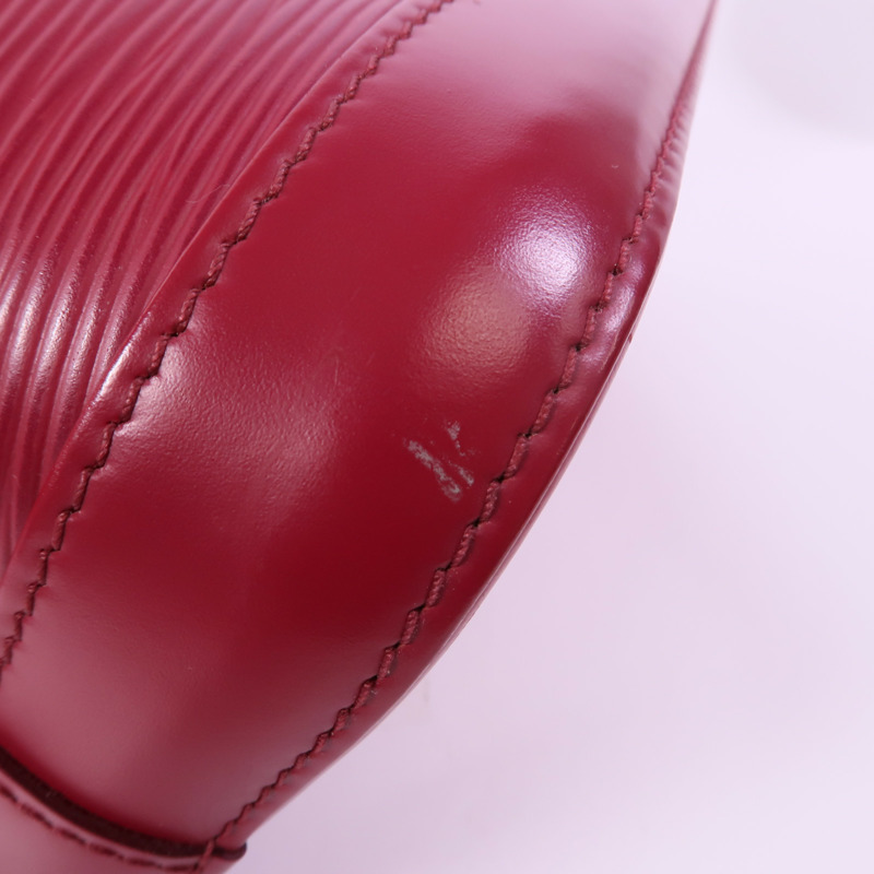 LOUIS VUITTON Epi Alma PM銀扣手挽袋-15