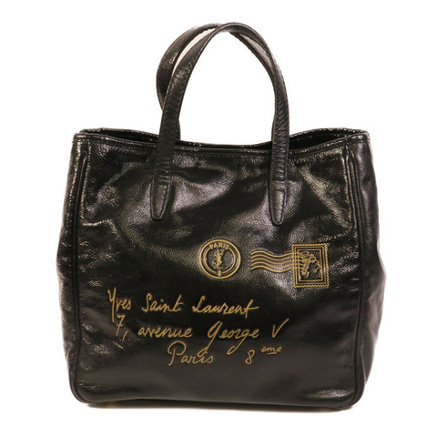 YVES SAINT LAURENT 漆皮皮革Tote Bag手挽袋