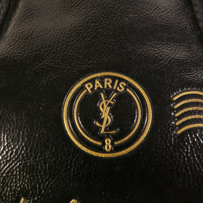 YVES SAINT LAURENT 漆皮皮革Tote Bag手挽袋-6