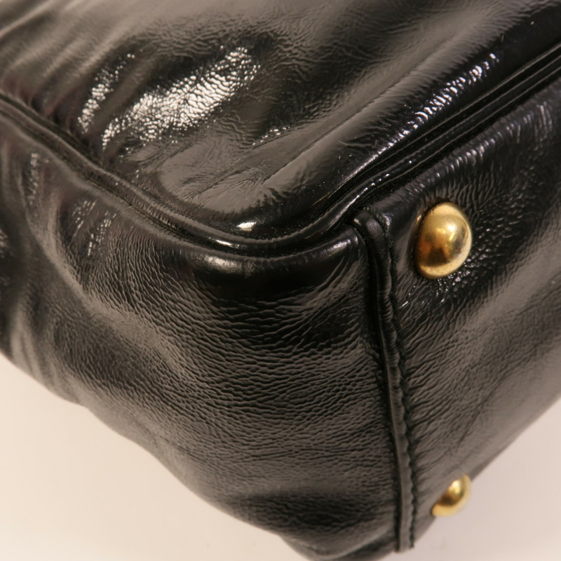 YVES SAINT LAURENT 漆皮皮革Tote Bag手挽袋-11