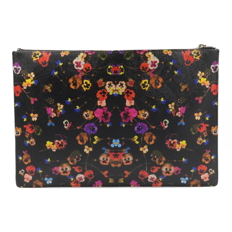 GIVENCHY 塗層帆布Night Pansy Pouch手拿包-2