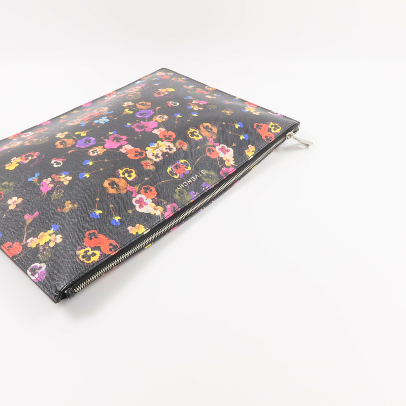 GIVENCHY 塗層帆布Night Pansy Pouch手拿包-4