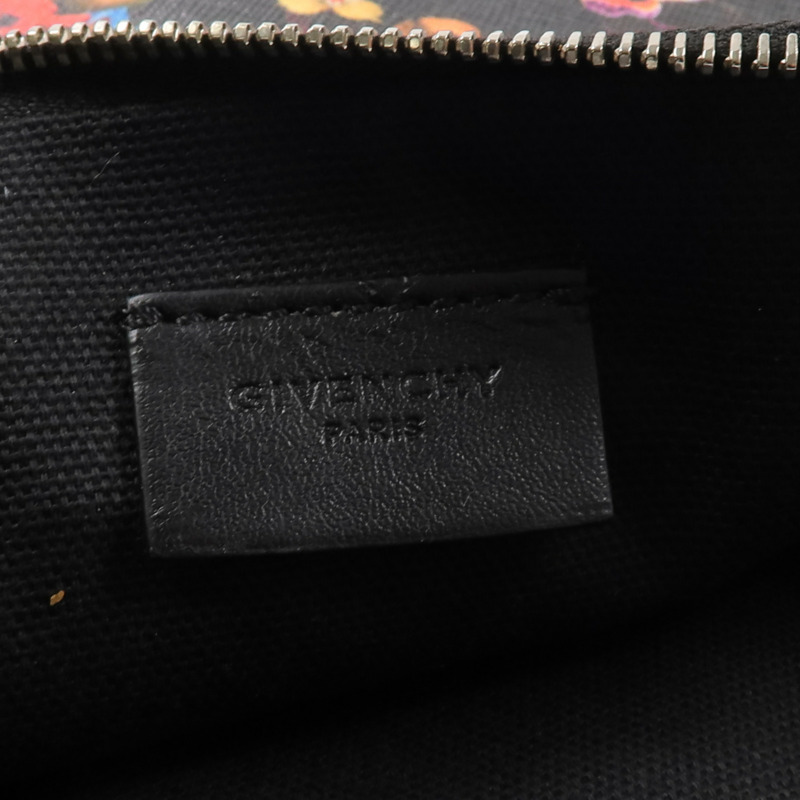 GIVENCHY 塗層帆布Night Pansy Pouch手拿包-6