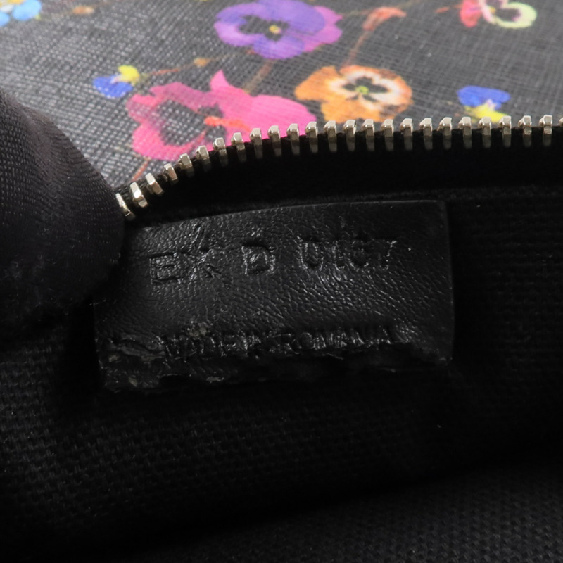GIVENCHY 塗層帆布Night Pansy Pouch手拿包-7